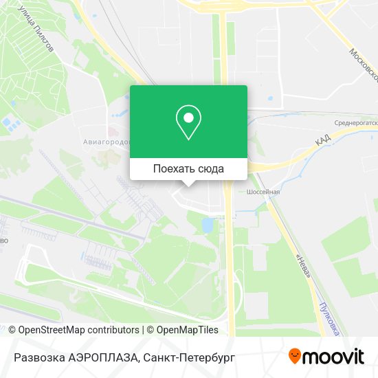 Карта Развозка АЭРОПЛАЗА