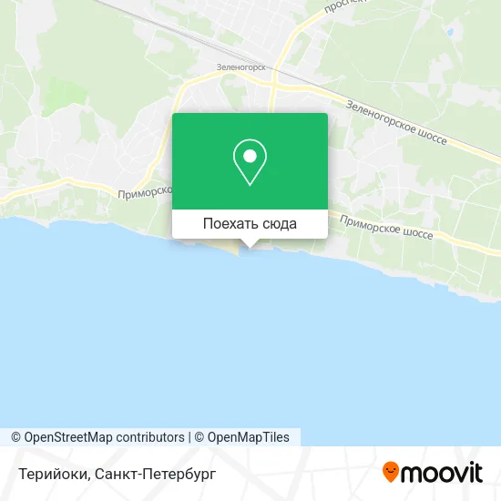 Карта Терийоки