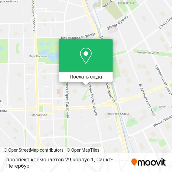 Карта проспект космонавтов 29 корпус 1