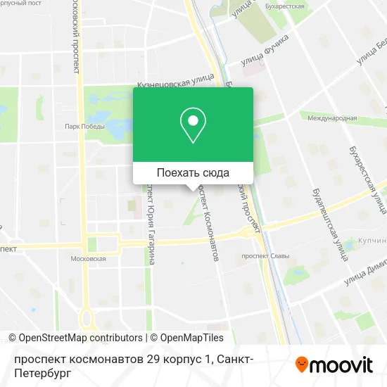 Карта проспект космонавтов 29 корпус 1