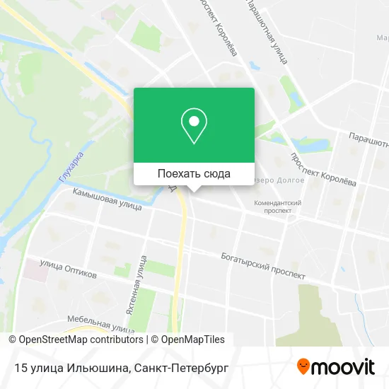 Карта 15 улица Ильюшина