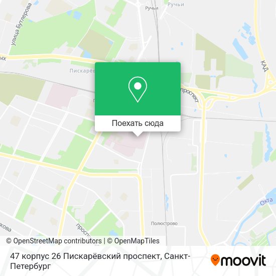 Карта 47 корпус 26 Пискарёвский проспект