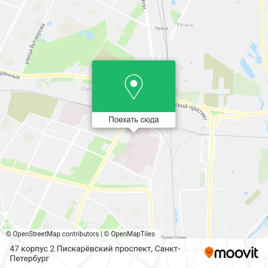 Карта 47 корпус 2 Пискарёвский проспект