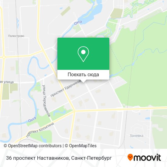 Карта 36 проспект Наставников