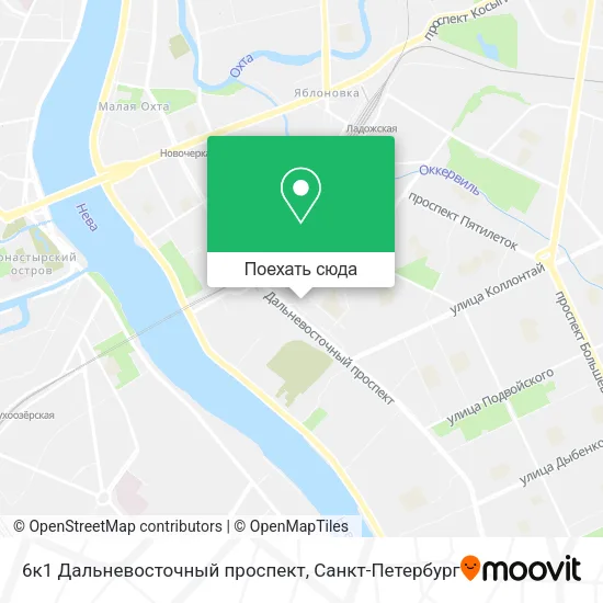 Карта 6к1 Дальневосточный проспект