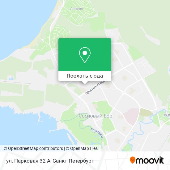 Карта ул. Парковая 32 А