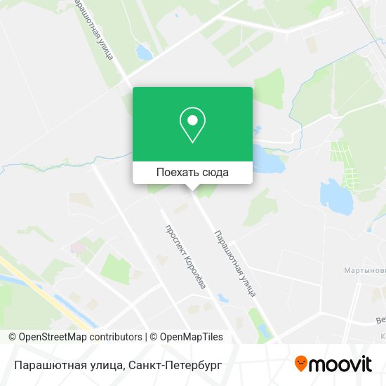Карта Парашютная улица