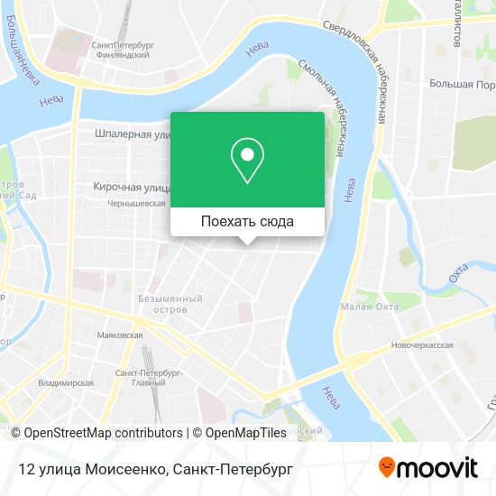Карта 12 улица Моисеенко