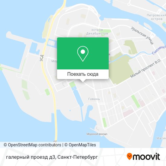 Карта галерный проезд д3