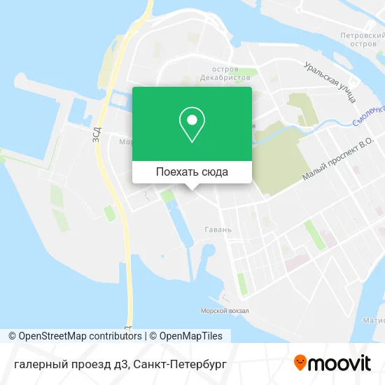 Карта галерный проезд д3