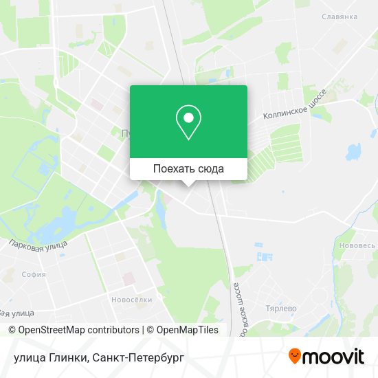 Карта улица Глинки
