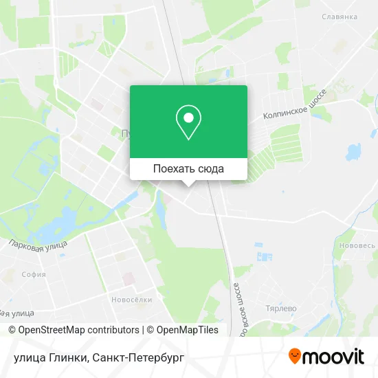 Карта улица Глинки