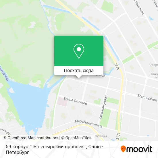 Карта 59 корпус 1 Богатырский проспект