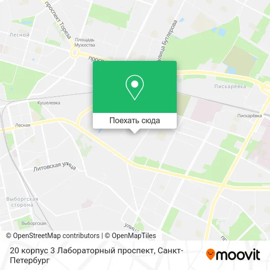 Карта 20 корпус 3 Лабораторный проспект