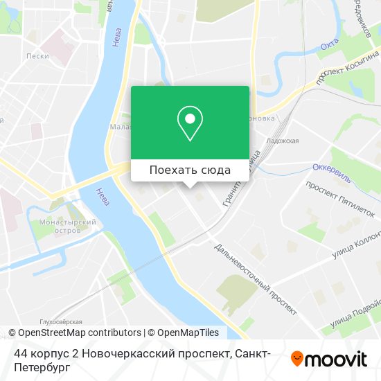 Карта 44 корпус 2 Новочеркасский проспект