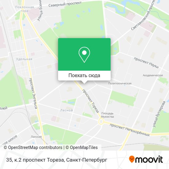 Карта 35, к.2 проспект Тореза