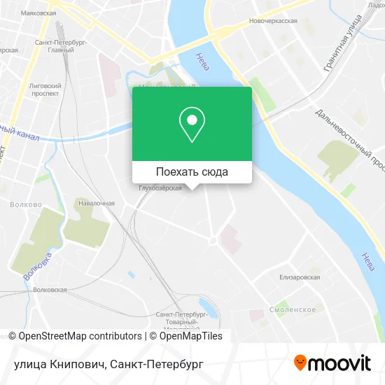 Карта улица Книпович