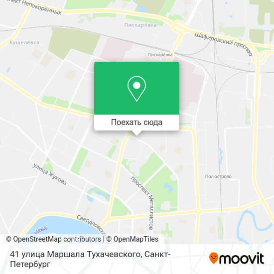 Карта 41 улица Маршала Tухачевского