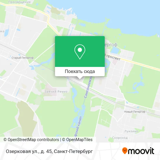Карта Озерковая ул., д. 45