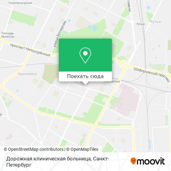 Карта Дорожная клиническая больница