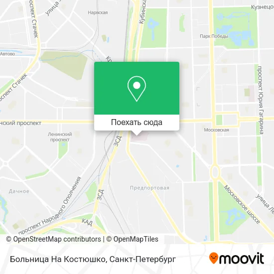 Карта Больница На Костюшко