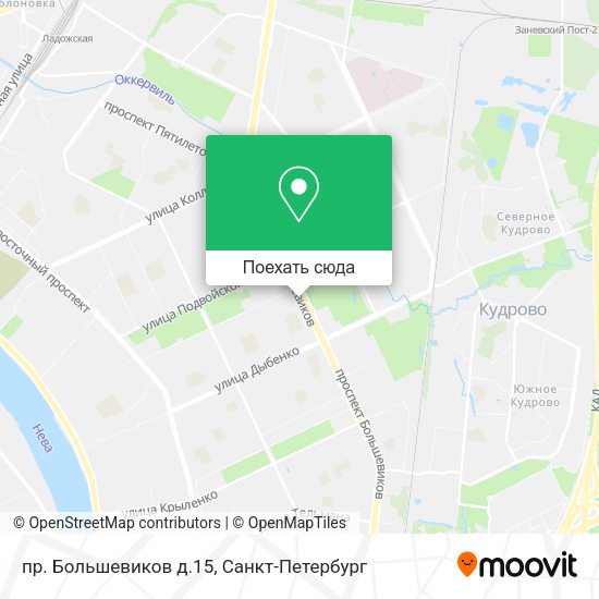 Карта пр. Большевиков д.15