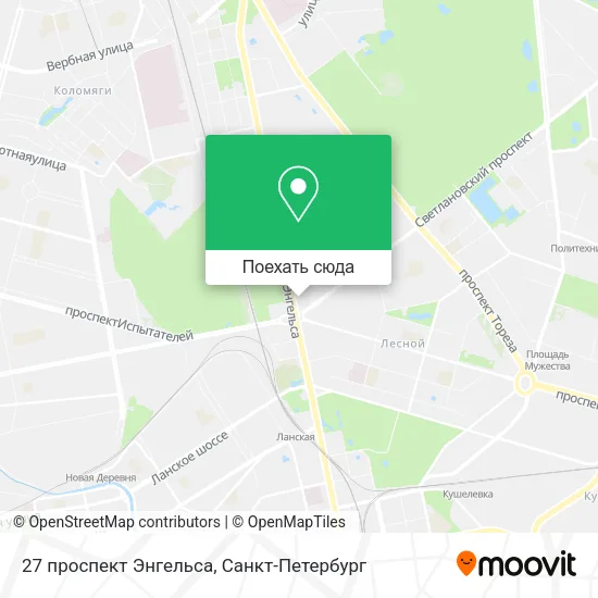 Карта 27 проспект Энгельса