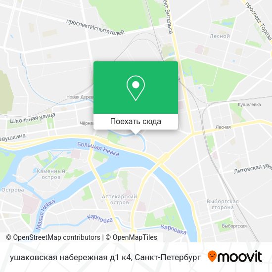 Карта ушаковская набережная д1 к4