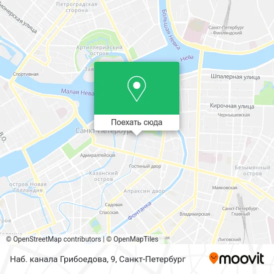 Карта Наб. канала Грибоедова, 9