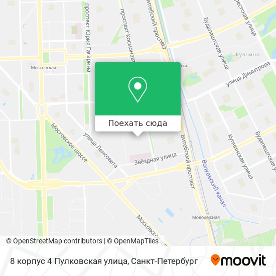 Карта 8 корпус 4 Пулковская улица