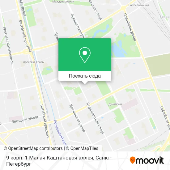 Карта 9 корп. 1 Малая Каштановая аллея