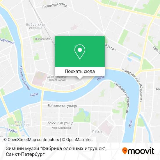 Карта Зимний музей "Фабрика елочных игрушек"