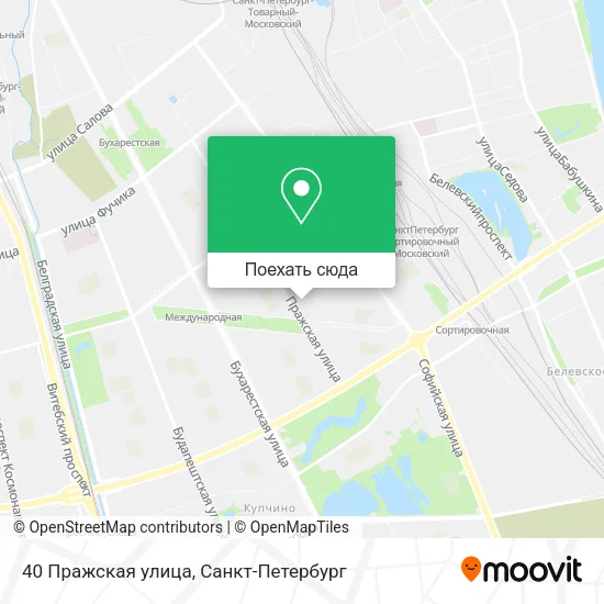 Карта 40 Пражская улица