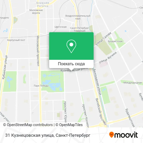 Карта 31 Кузнецовская улица