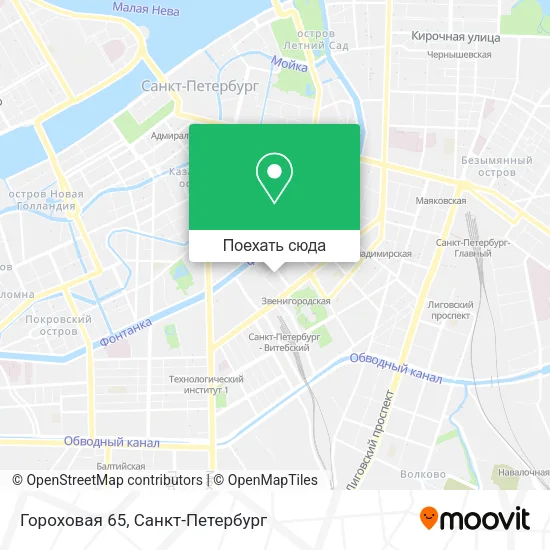 Карта Гороховая 65