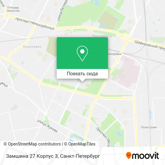 Карта Замшина 27 Корпус 3