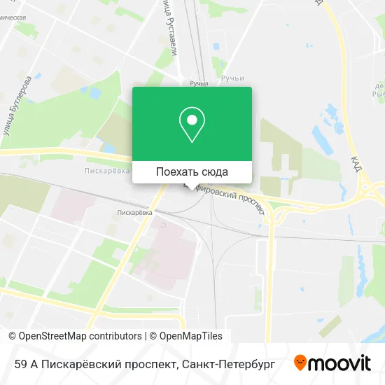Карта 59 А Пискарёвский проспект
