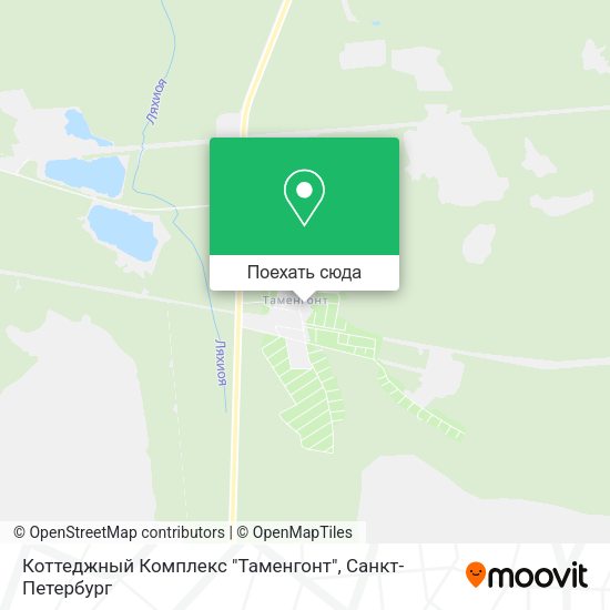 Карта Коттеджный Комплекс "Таменгонт"