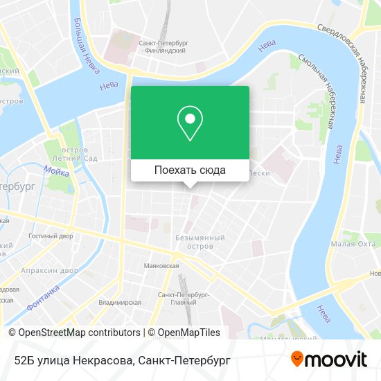 Карта 52Б улица Некрасова
