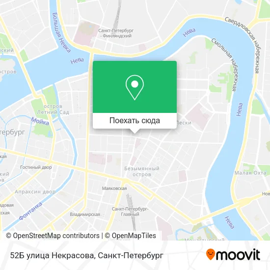 Карта 52Б улица Некрасова
