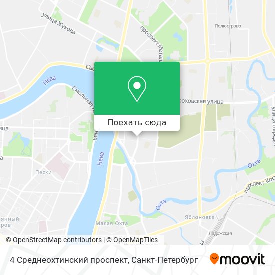 Карта 4 Среднеохтинский проспект