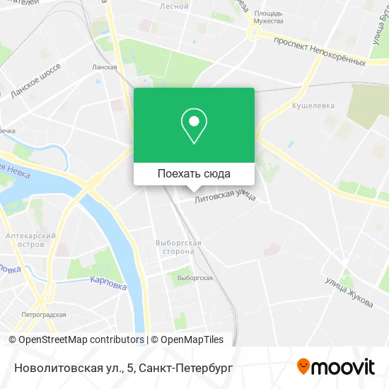 Карта Новолитовская ул., 5