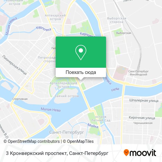 Карта 3 Кронверкский проспект