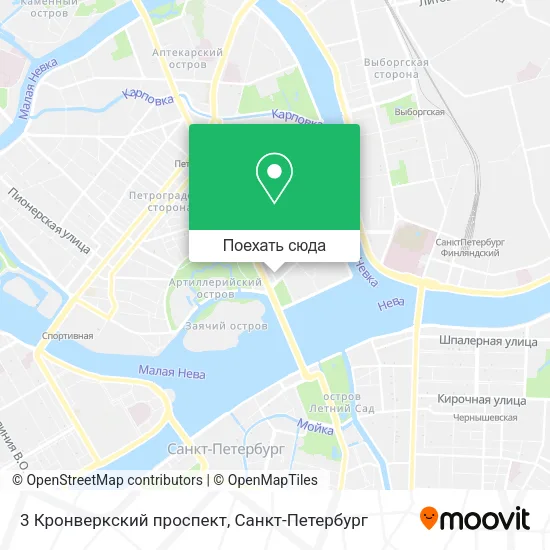 Карта 3 Кронверкский проспект