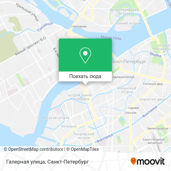 Карта Галерная улица