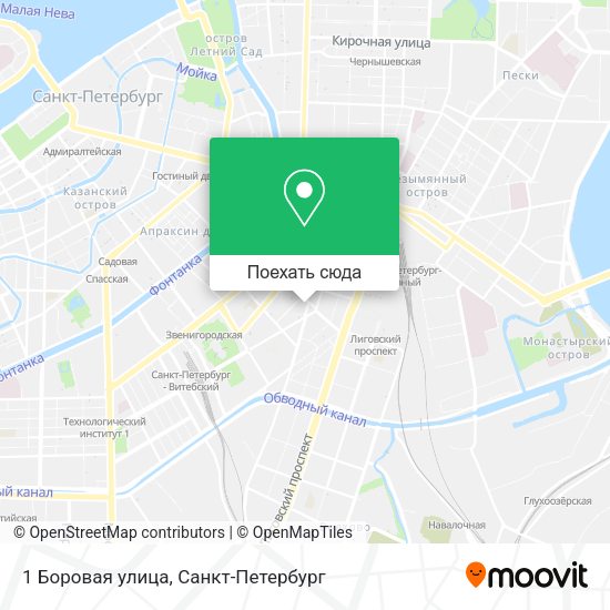 Карта 1 Боровая улица