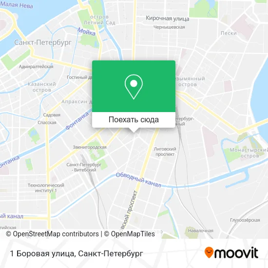 Карта 1 Боровая улица