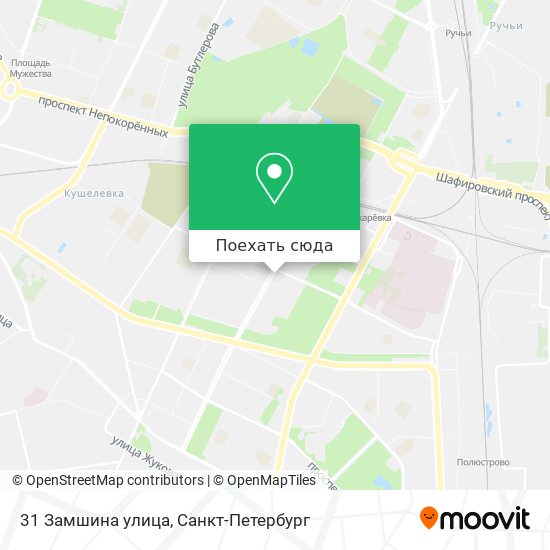 Карта 31 Замшина улица