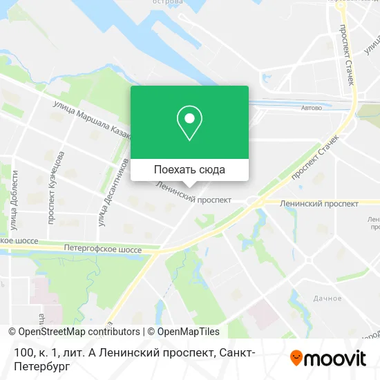 Карта 100, к. 1, лит. А Ленинский проспект