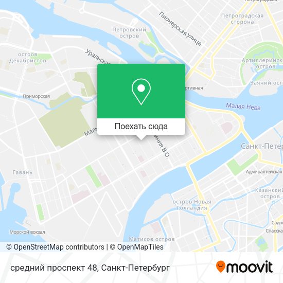 Карта средний проспект 48